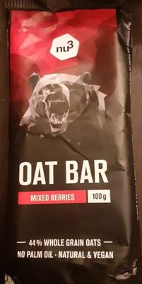 Oat Bar front packaging