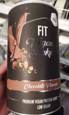 Fit vegan shake front packaging