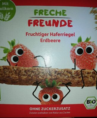 Fruchtiger Haferriegel Erdbeere