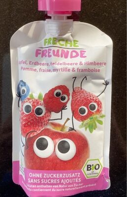 Compote de fruits front packaging