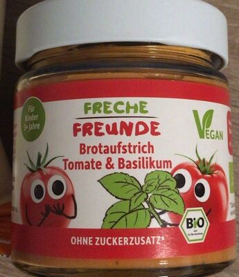 Freche Freunde Brotaufstrich Tomate & Basilikum front packaging
