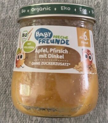 Apfel, Pfirsich mit Dinkel