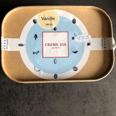 Vanille Creme Eis front packaging