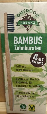 Bambus Zahnbürsten 4er Pack