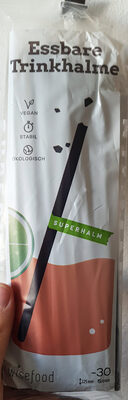 Essbare Trinkhalme front packaging