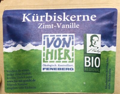 Kürbiskerne Zimt-Vanille front packaging