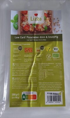 Low Carb Pizzaboden front packaging