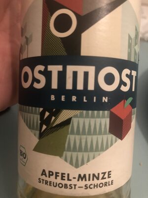 Ostmost Apfel-Minze Streuobst-Schorle front packaging
