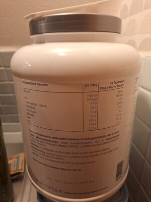 Buttermilk Lime Casein nutrition facts table