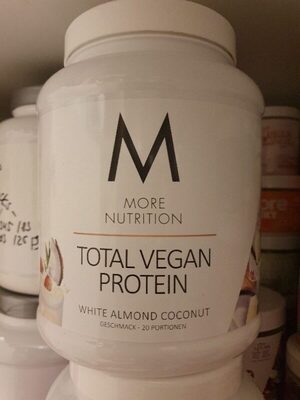 Total Vegan Protein • White Almond Coconut front packaging