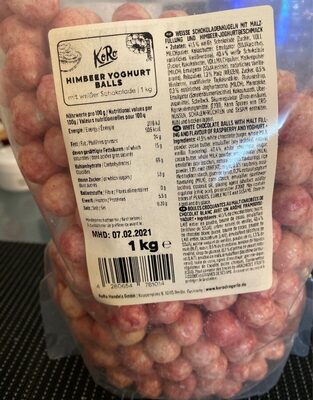 Boules yaourt framboise