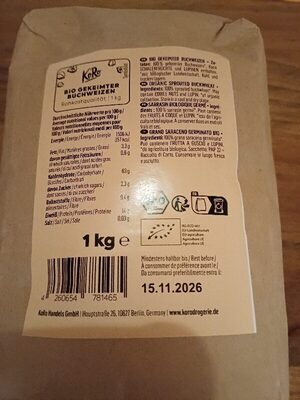 Bio gekeimter Buchweizen