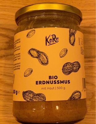 Koro Bio Erdnussmus front packaging