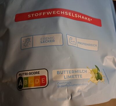 Stoffwechselshake Buttermilch Limette front packaging