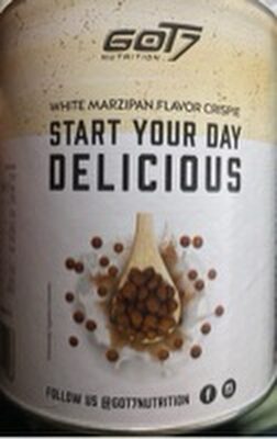 white marzipan flavor crispie