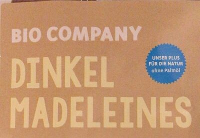 Dinkel Madeleines front packaging