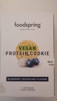 Vegan protein cookie mirtilli