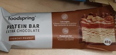 Protein bar front packaging