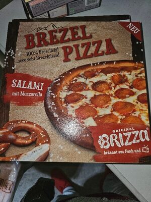 Brezel Pizza salami
