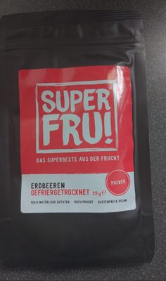 Erdbeeren gefriegetrocknet Pulver