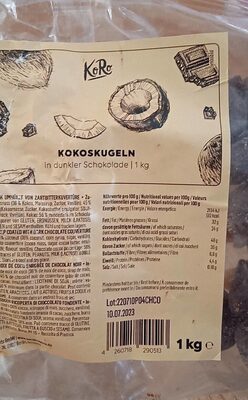 Chocolats Noix De Coco