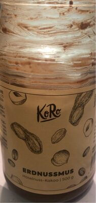 Erdnussmus Haselnuss-Kakao front packaging