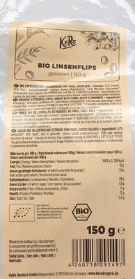 Bio linsenflips front packaging