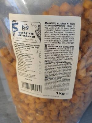 Geröstete Maiskörner BBQ Gewürz