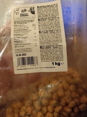 Snack-Erbsen ungarische Paprika front packaging