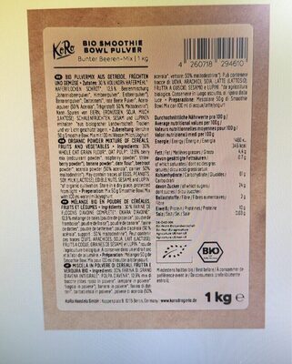 Bio smoothie bowl pulver