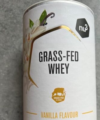 Grass-fed whey Vanilla front packaging