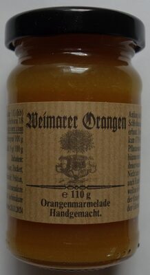 Weimarer Orangen front packaging