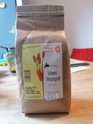 Vollwert Weizengrieß