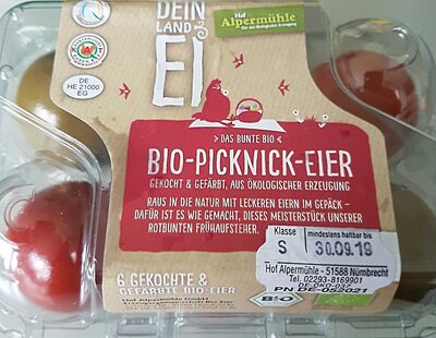 Bio-Picknick-Eier