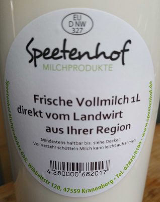 Frische Vollmilch
