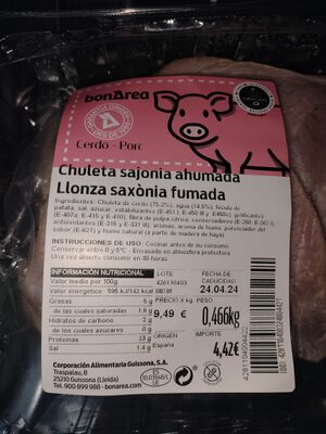 Chuleta de Sajonia Ahumada