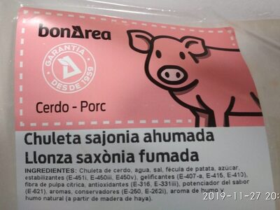 Lomo de Sajonia ahumado (cerdo)