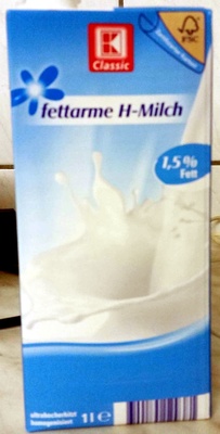 fettarme H-Milch front packaging