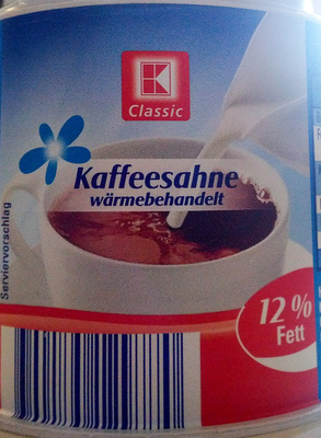 Kaffeesahne wärmebehandelt