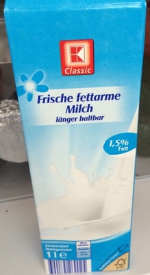 frische Fettarme Milch front packaging