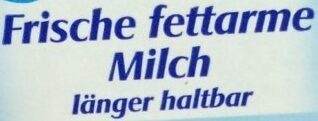 frische Fettarme Milch ingredients label