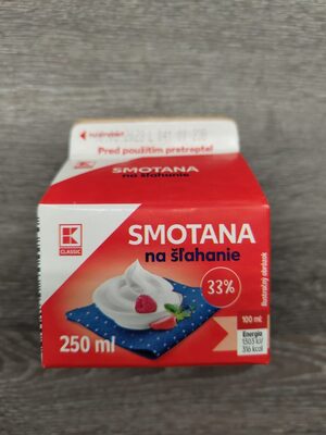 Smotana na šľahanie front packaging