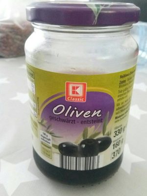 Oliven, Geschwärzt Und Entsteint