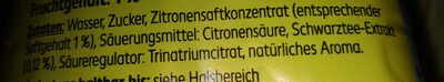 K Classic Eistee, Zitrone ingredients label
