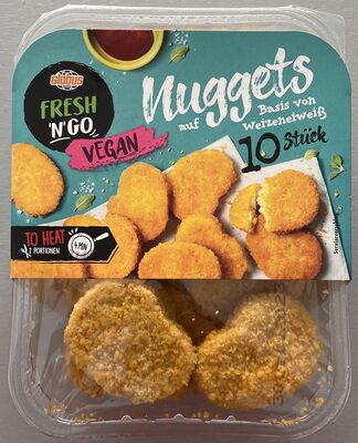 Vegan nugetky front packaging