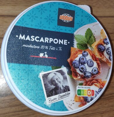 Mascarpone 80 %, Doppelrahmstufe, (italienischer Frischkäse) front packaging