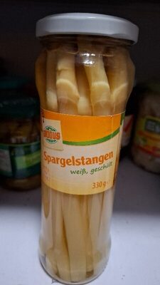 Spargelstangen im Glas