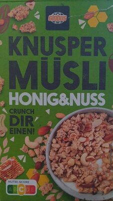 Knusper Müsli Honig und Nuss front packaging