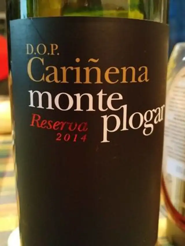 Vino tinto cariñena