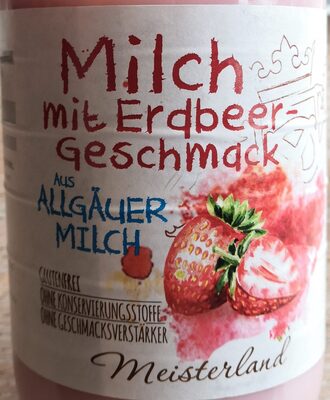 Milch mit Erdbeergeschmack aus Allgäuer Milch